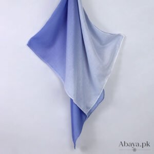 Ombre Lawn Hijab - (White and Purple)