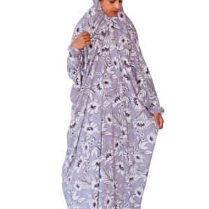 Printed Namaz Chadar - Light Grey