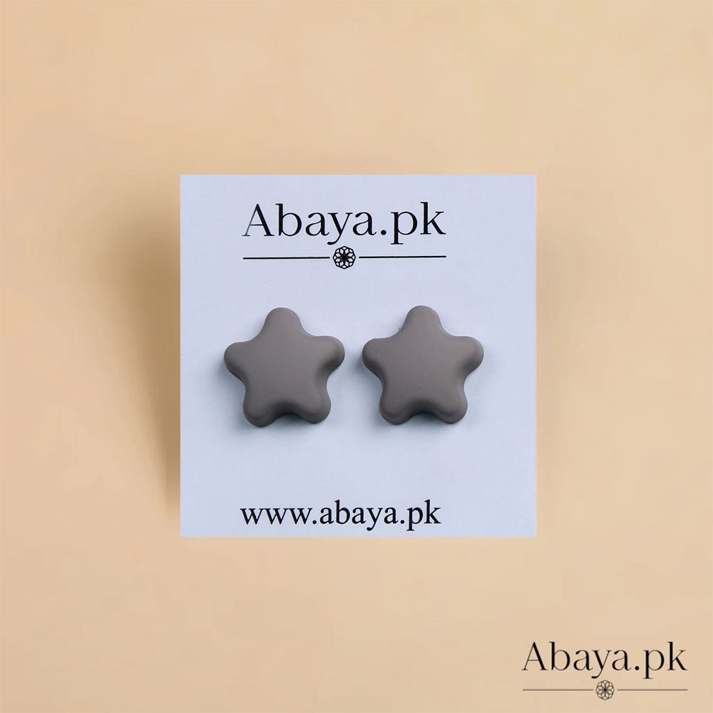 MATTE Star - GREY MAGNET PINS