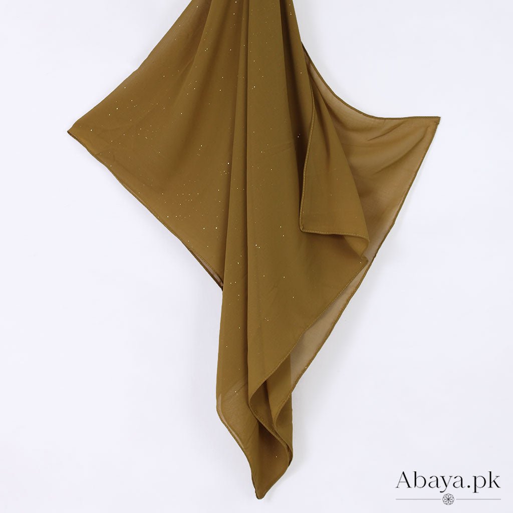 Gleam Chiffon Hijab - Mehandi