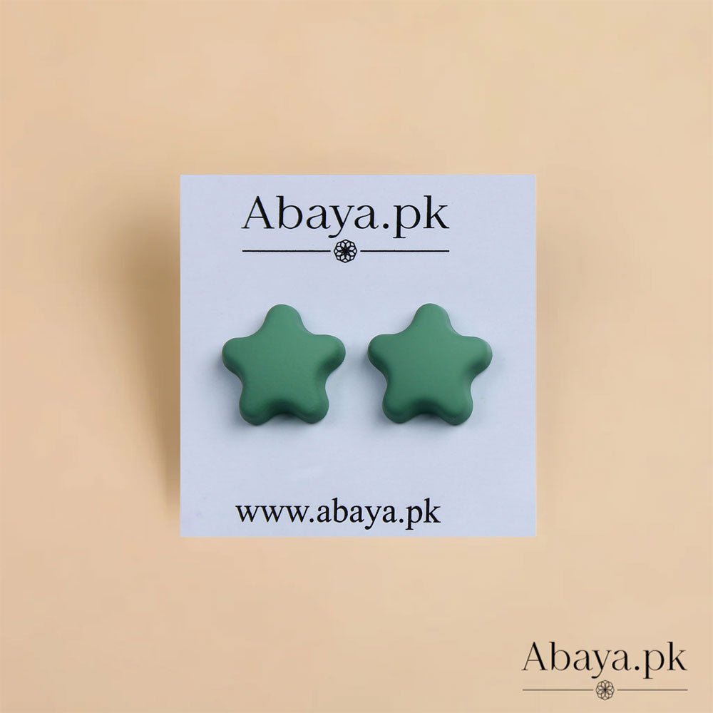 MATTE Star - GREEN MAGNET PINS