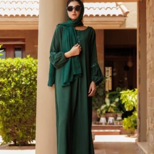 Moonlight Green Abaya