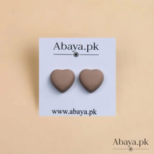MATTE HEART - BEIGE MAGNET PINS