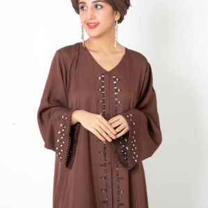 Reflection Brown Abaya