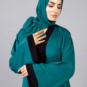 Pristine Teal Abaya