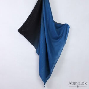 Ombre Lawn Hijab - (Blue and Black)