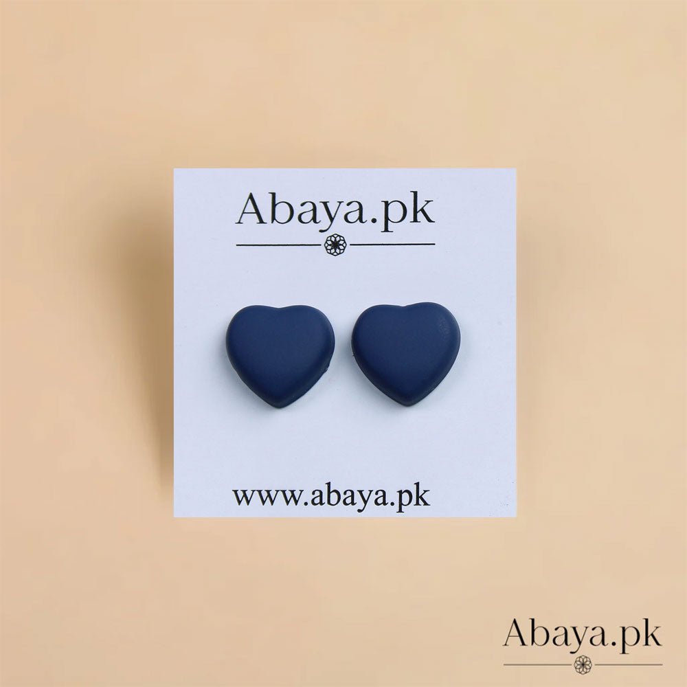MATTE HEART - BLUE MAGNET PINS
