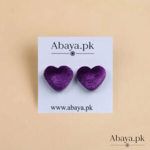 VELVET HEART - PURPLE MAGNET PINS