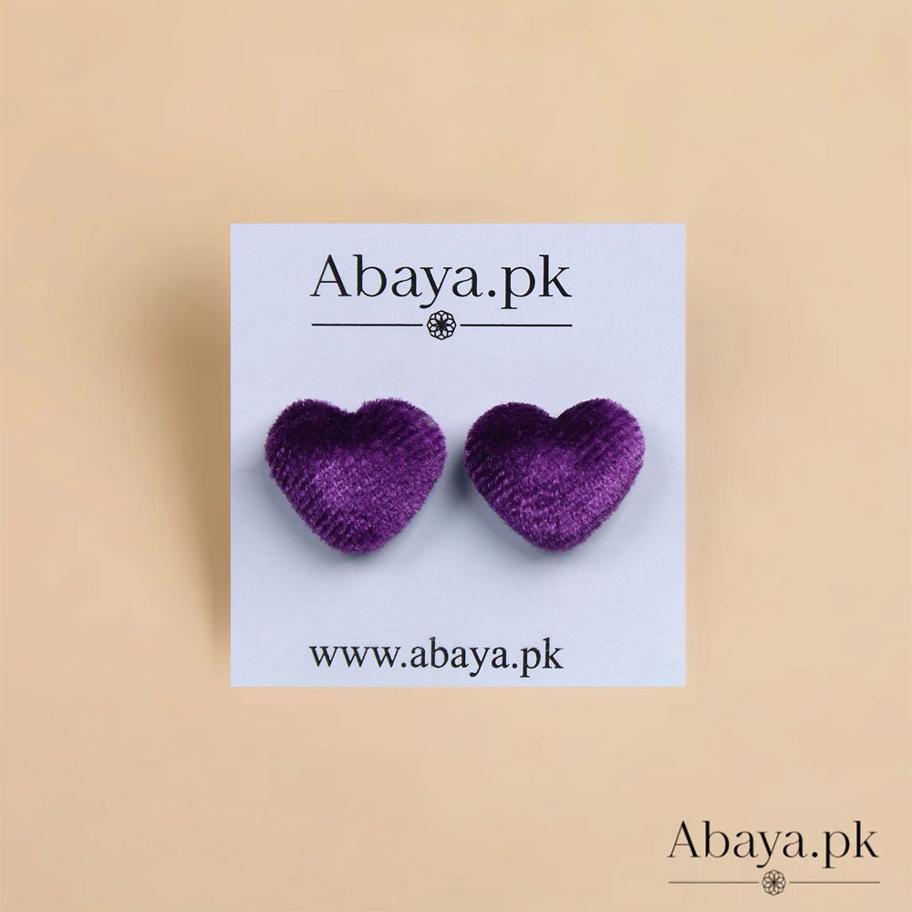VELVET HEART - PURPLE MAGNET PINS