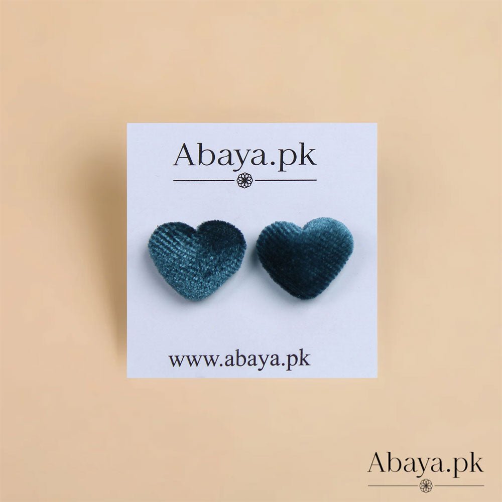 VELVET HEART - TEAL MAGNET PINS