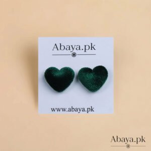 VELVET HEART - GREEN MAGNET PINS