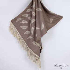 Leaf Cashmere Hijab - Light Brown