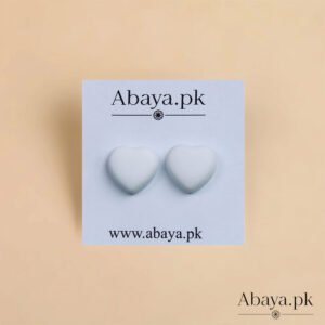MATTE HEART - WHITE MAGNET PINS