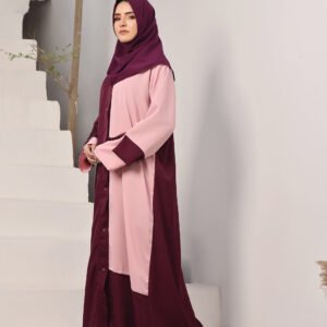 Purple Majesty and Pale Pink Abaya