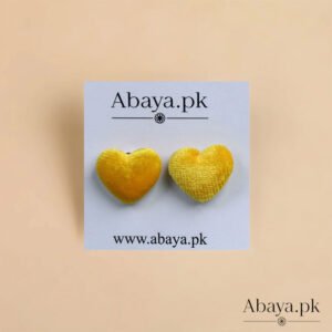 VELVET HEART - YELLOW MAGNET PINS