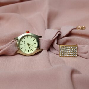 Chiffon Watch Braclet Hijab-Camel
