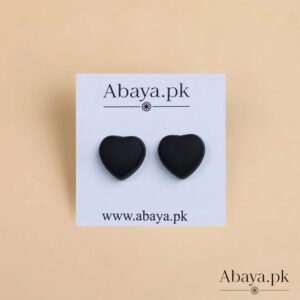 MATTE HEART - BLACK MAGNET PINS