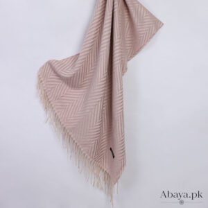 Zebra Woolen Hijab - Light Pruple