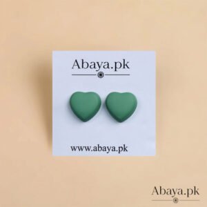 MATTE HEART - GREEN MAGNET PINS