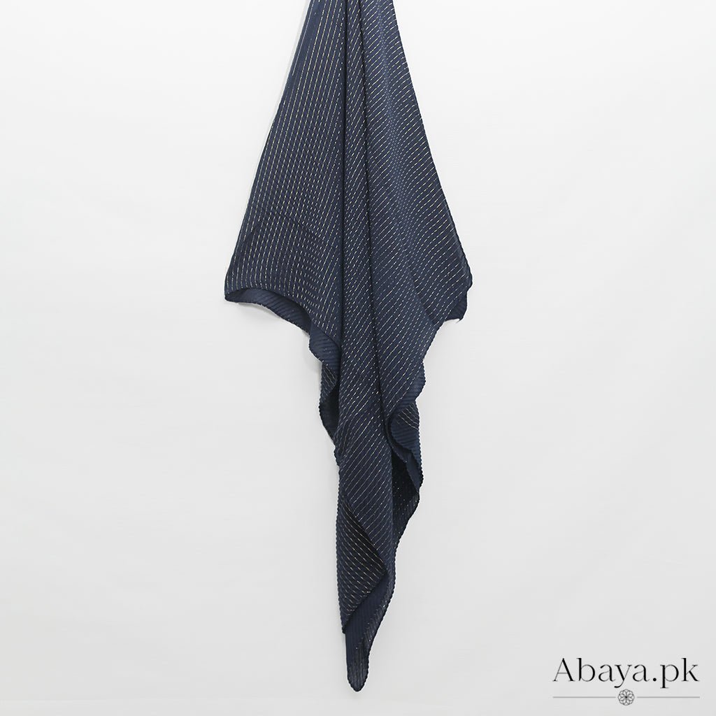 Gold Striped - Navy Blue