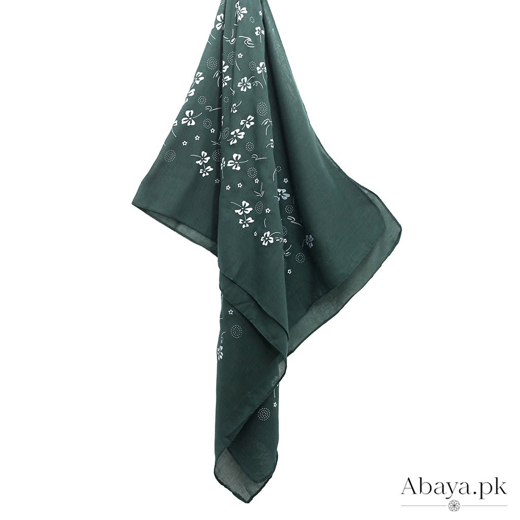 Embossed Emerald Hijab