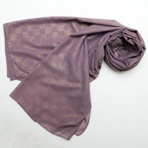 Chiffon Check Foil-Light Purple
