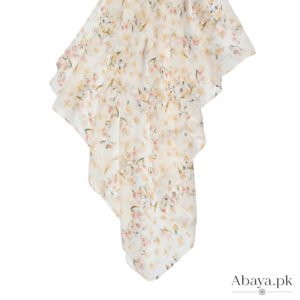 Georgette Off White Pale Hijabs