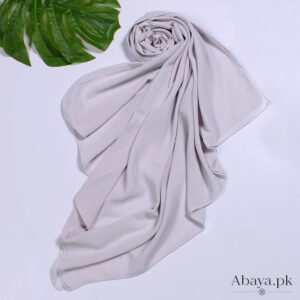 Plain Chiffon Ash White-24