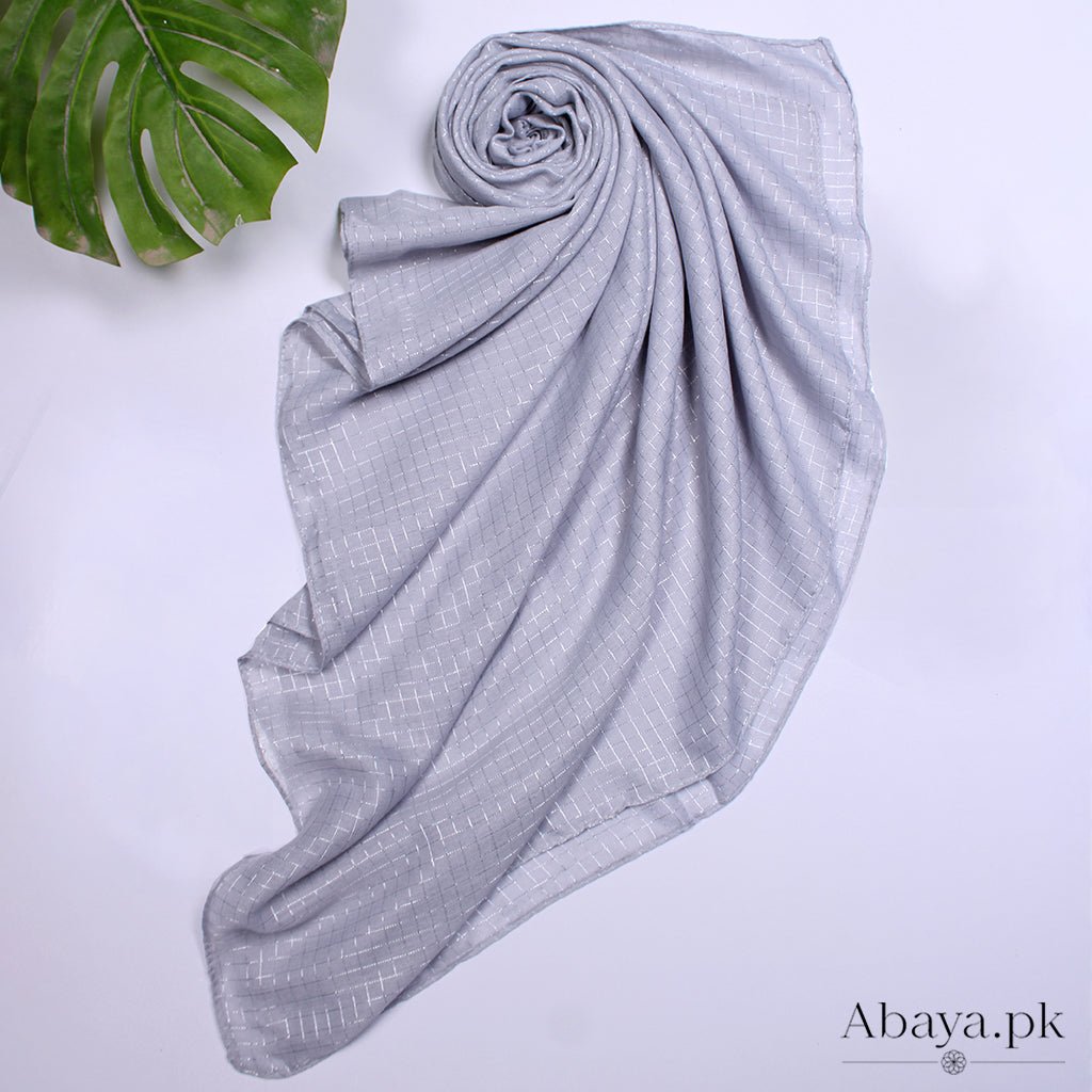Square Lawn Hijab Light Grey