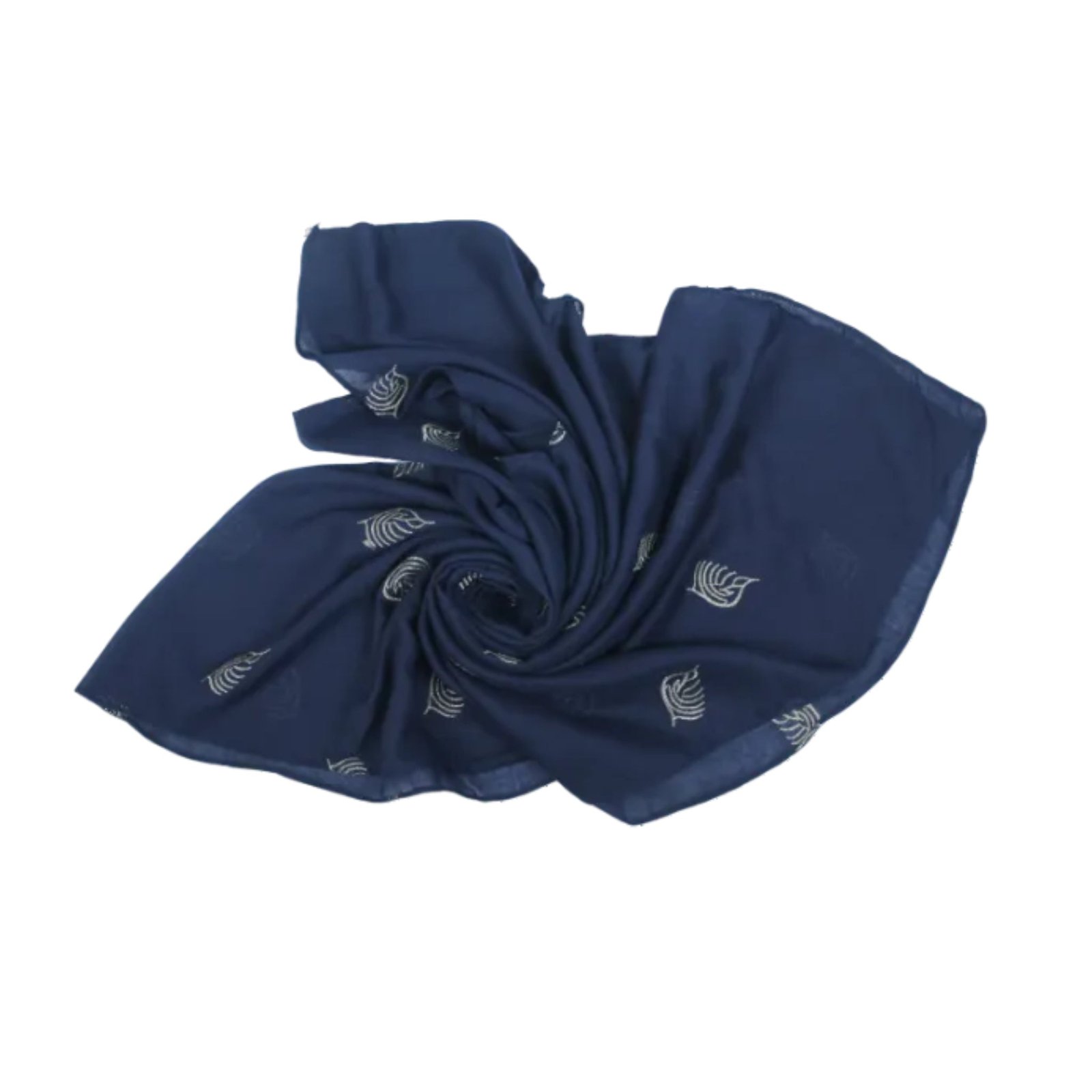 Lawn Embroadry-Navy Blue