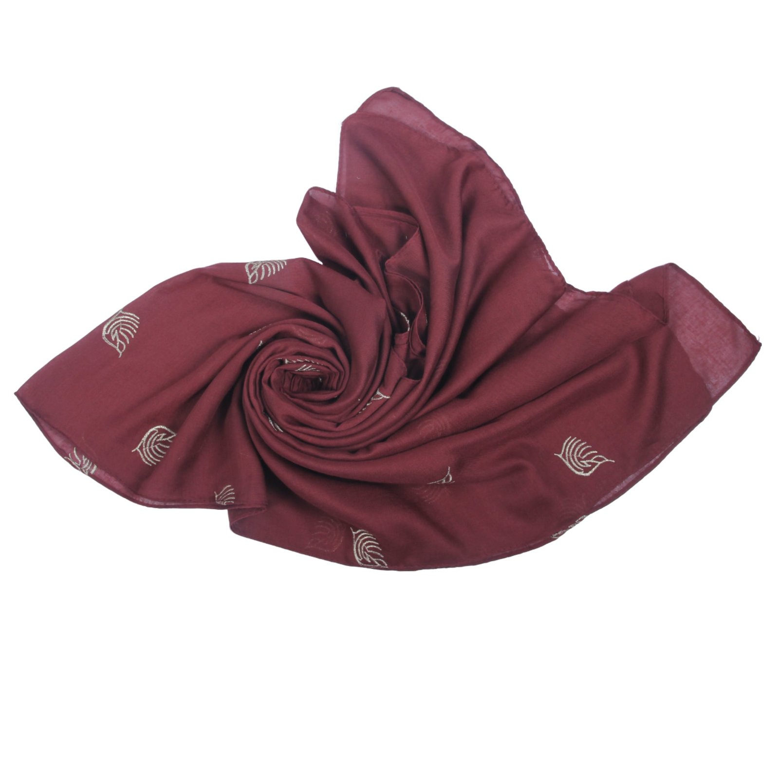 Lawn Embroadry-Maroon