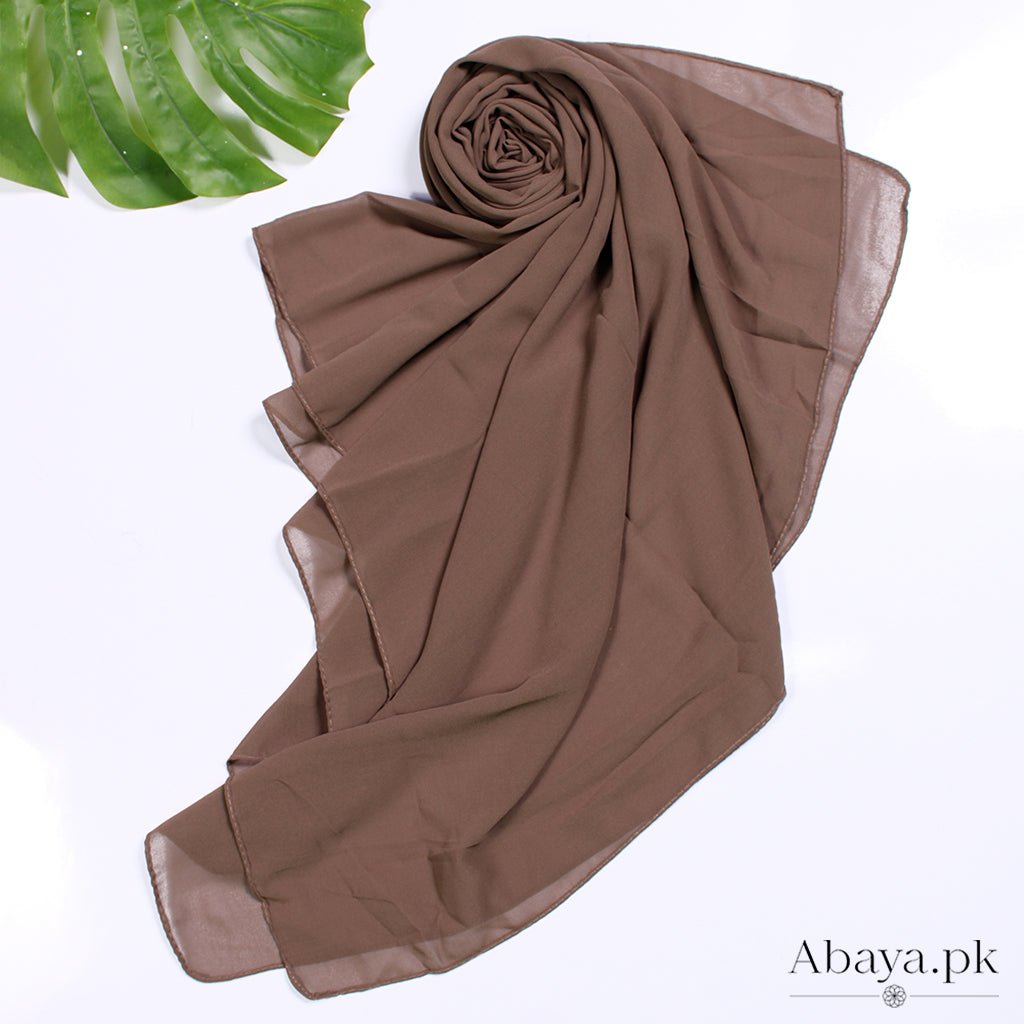 Plain Chiffon Khaki-24